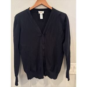 Diesel Vintage Y2k Black Cotton Full Button Down Cardigan Women’s Size S Minimal